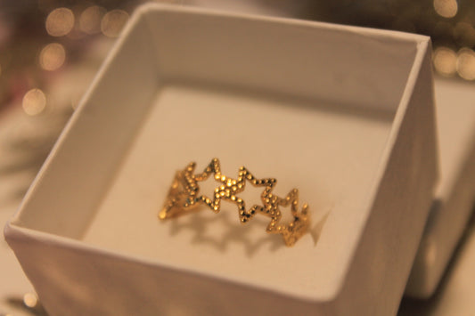 Anel 'Stars' Dourado