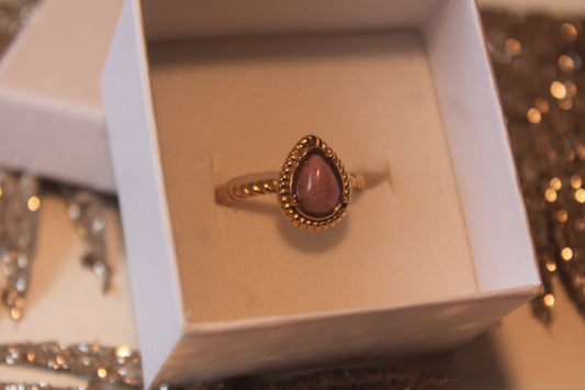 Anel 'Pedra Angular Rosa'