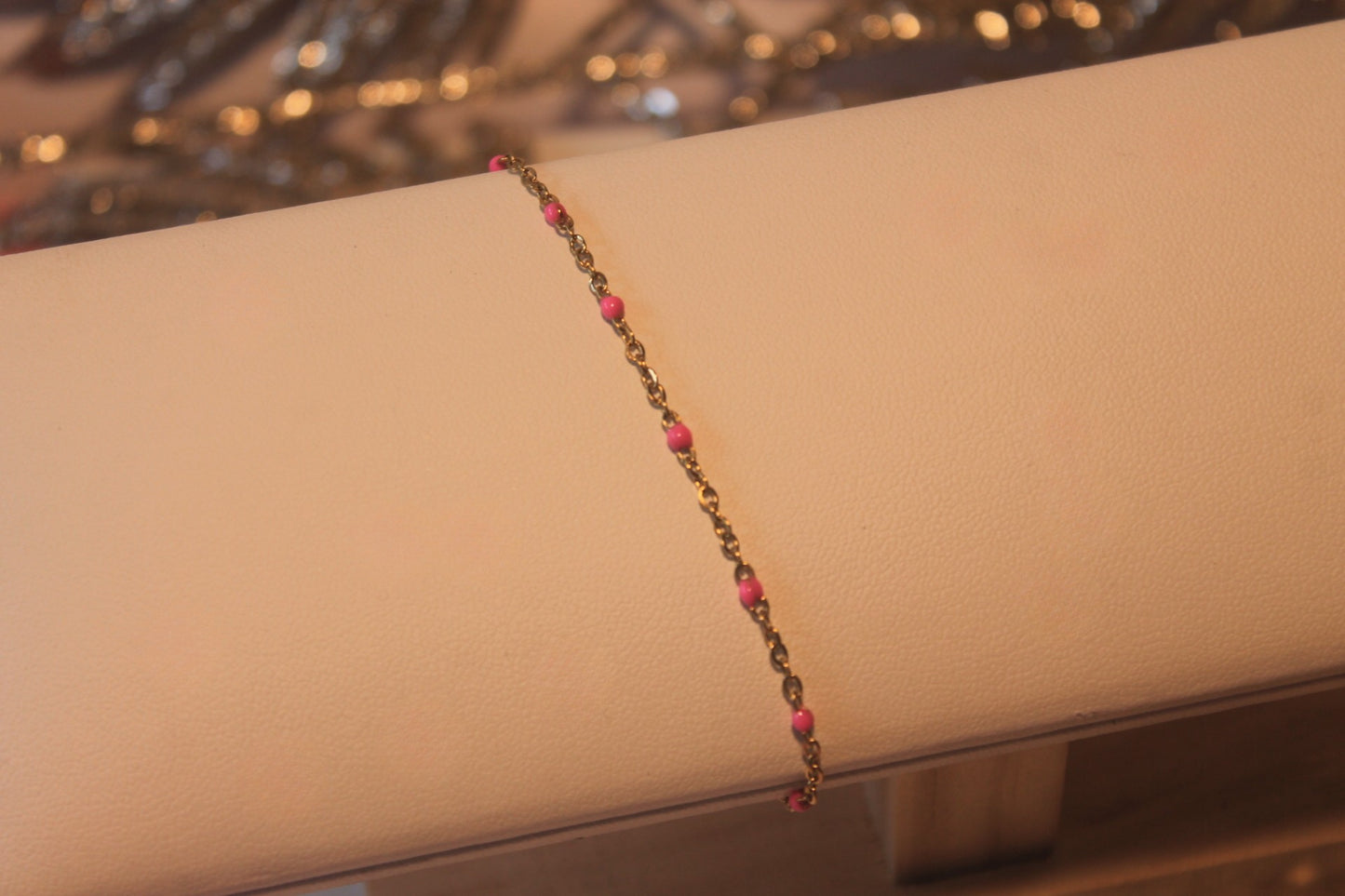 Pulseira 'Contas Rosa'