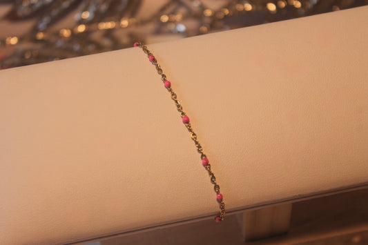 Pulseira 'Contas Rosa'