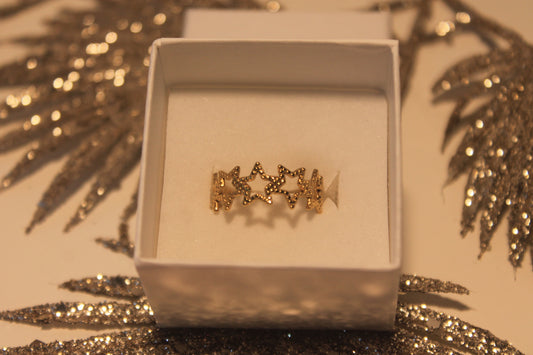 Anel 'Stars' Dourado