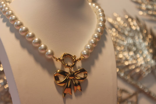 Colar 'Laço Pérolas'