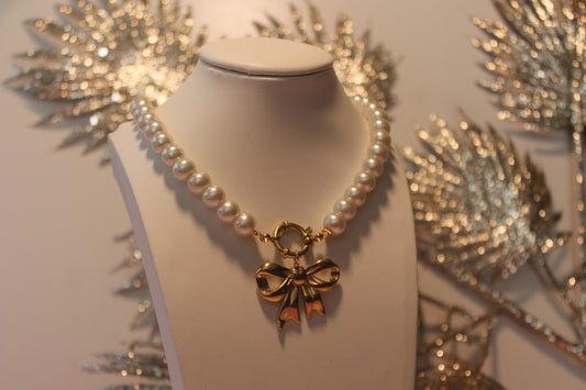 Colar 'Laço Pérolas'