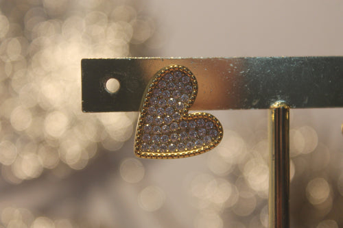 Brincos 'Coração Shine'