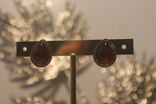 Brincos 'Gota Castanha'