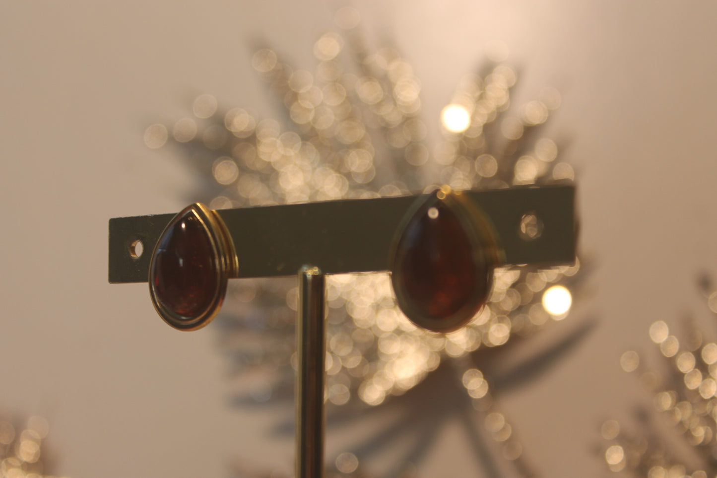 Brincos 'Gota Castanha'