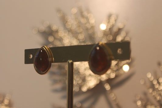 Brincos 'Gota Castanha'