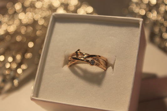 Anel 'Estrela Rose Gold'