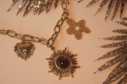 Colar 'Charms Sol'